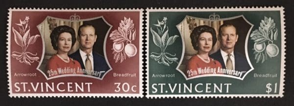 St. Vincent Scott # 344-45 Mint Never Hinged