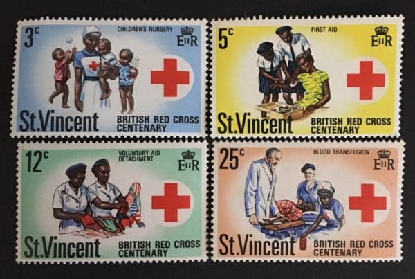 St. Vincent Scott # 299-302 Mint Hinged