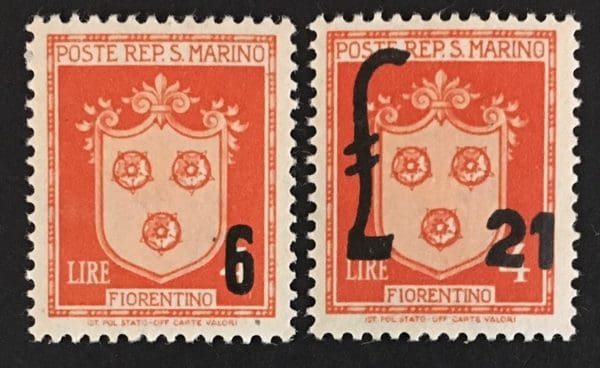 San Marino Scott # 258-59 Mint Hinged