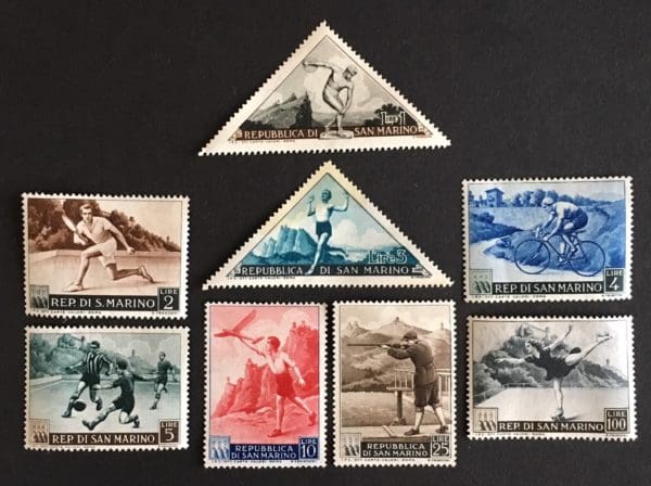 San Marino Scott # 327-34 Mint Hinged