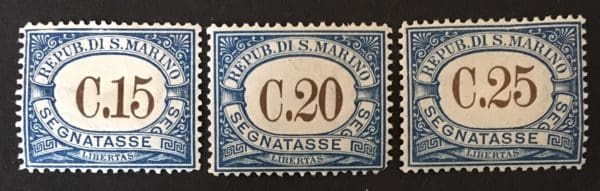 San Marino Scott # J21-22//J 25 Mint Never  Hinged