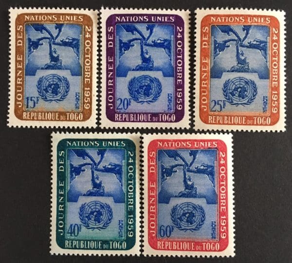 Togo Scott # 364-68 Mint Never Hinged