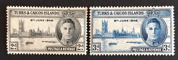 Turks & Caicos Scott # 90-91 Mint Never Hinged