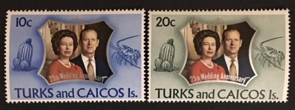 Turks $ Caicos Scott # 257-258 Mint Never Hinged