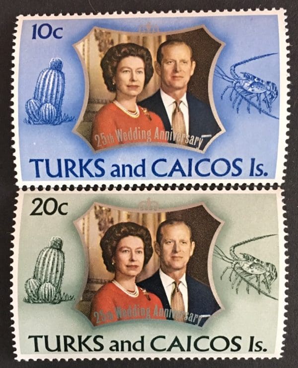 Turks & Caicos Scott # 257-58 Mint Hinged