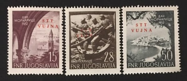 Yugoslavia Trieste B Scott      # 57-59 Mint Never Hinged