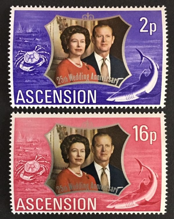 Ascension Scott # 164-65 Mint Hinged