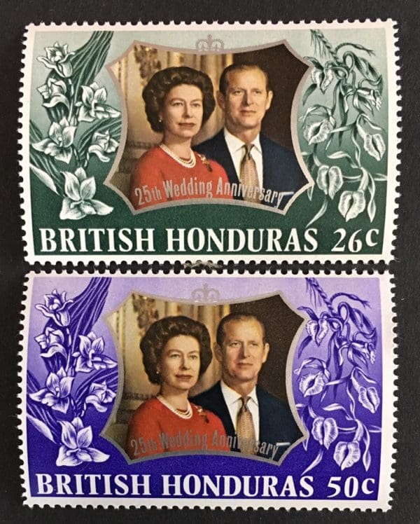 British Honduras Scott # 48-49 Mint Hinged