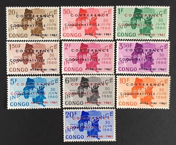 Congo Scott 371-80 Mint Never Hinged