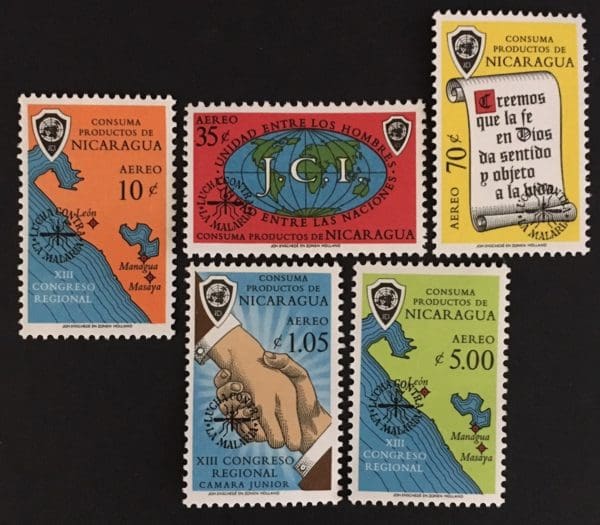 Nicaragua Scott # C504-C508 Mint Never Hinged