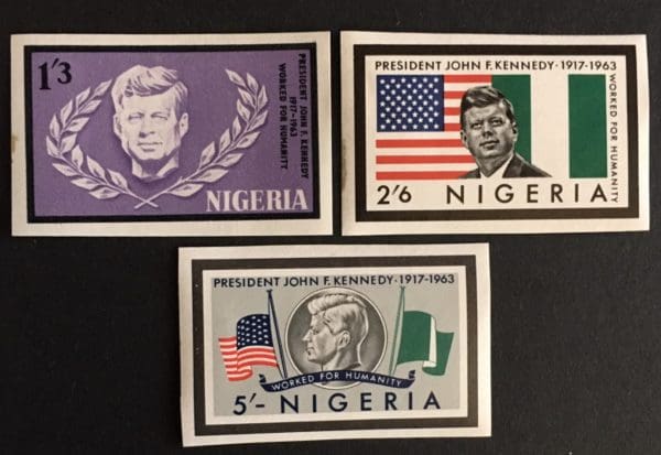 Nigeria Scott 159-61 Imperforated Mint Never Hinged