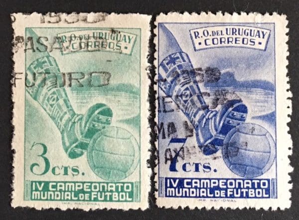 Uruguay Scott # 584-585 Used