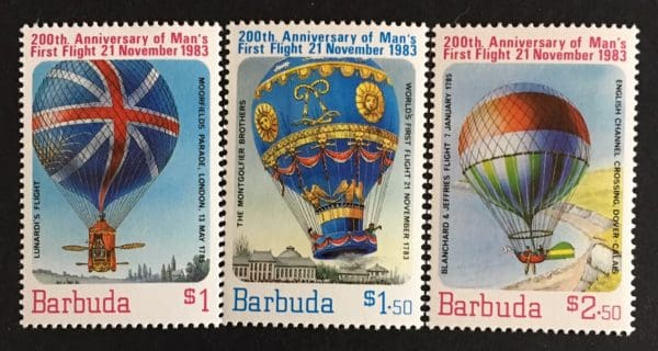 Barbuda Scott # 579-581 Mint Never Hinged