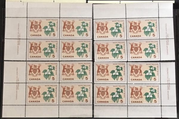 Canada Scott # 418 MNH Corner Block Set