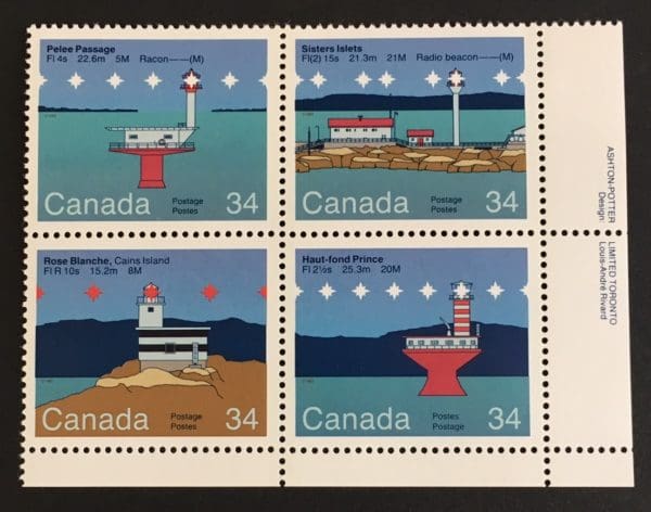 Canada Scott # 1063-1066 MNH Plate Block