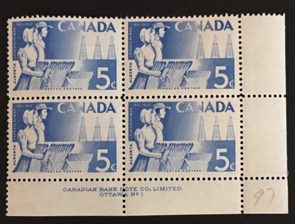 Canada Scott # 355 MNH Plate Block