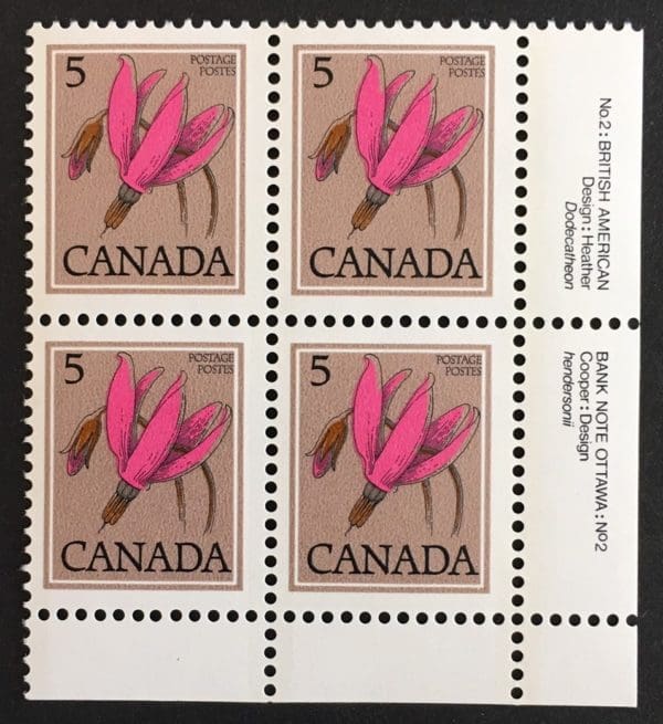 Canada Scott # 785 MNH Plate Block