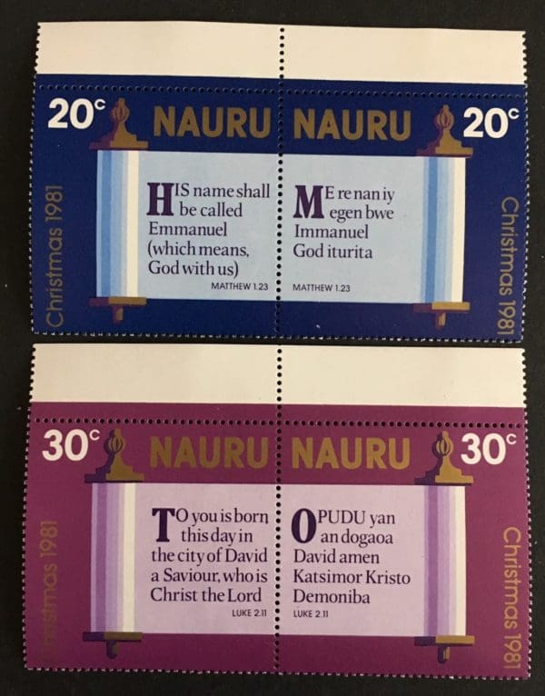 Nauru Scott # 217-220 Mint Never Hinged