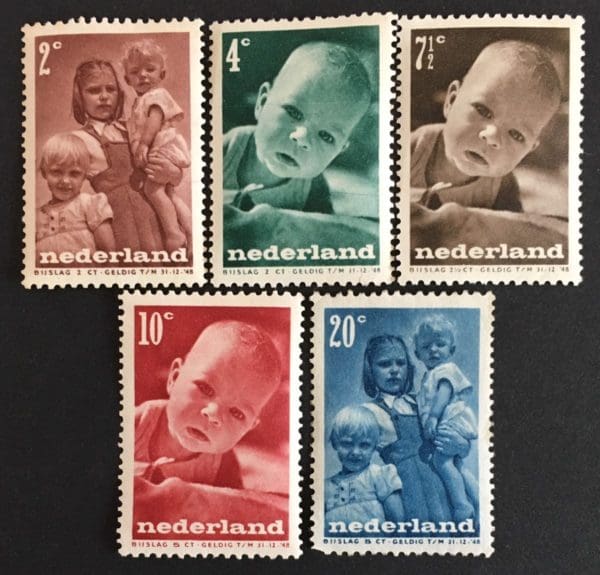 Netherlands Scott # B180-B184 Mint Hinged