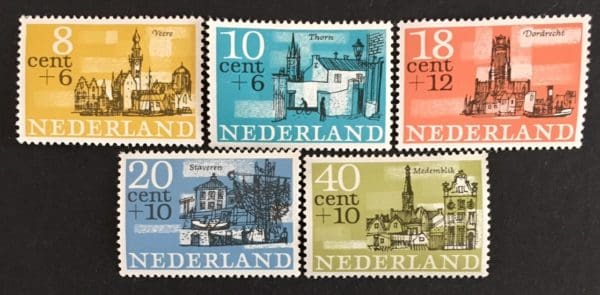 Netherlands Scott # B397-B401 Mint Hinged