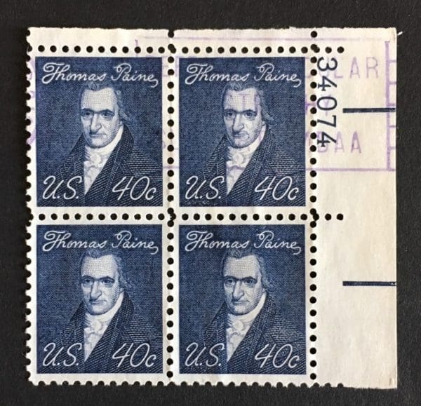 Scott # 1292 Used Plate Block