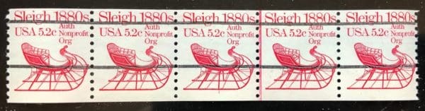 Scott # 1900 Mint Never Hinged Line Strip of five #1