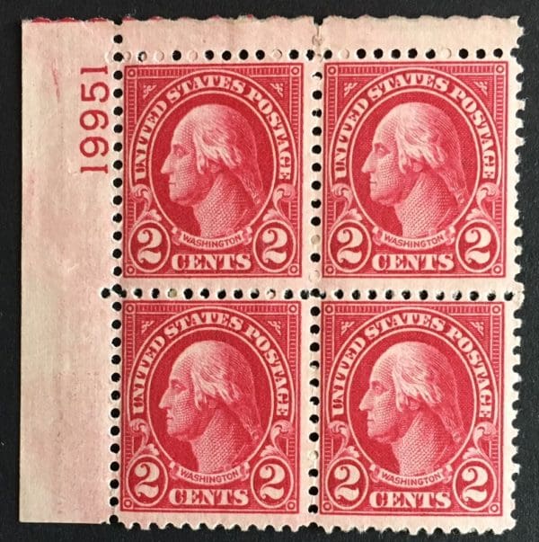 Scott # 634 Mint Never Hinged Plate Block