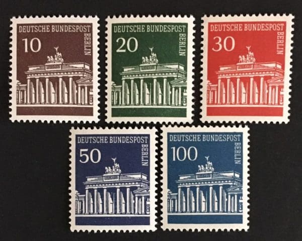 Germany Berlin Scott # 9N251-55 Mint Never Hinged