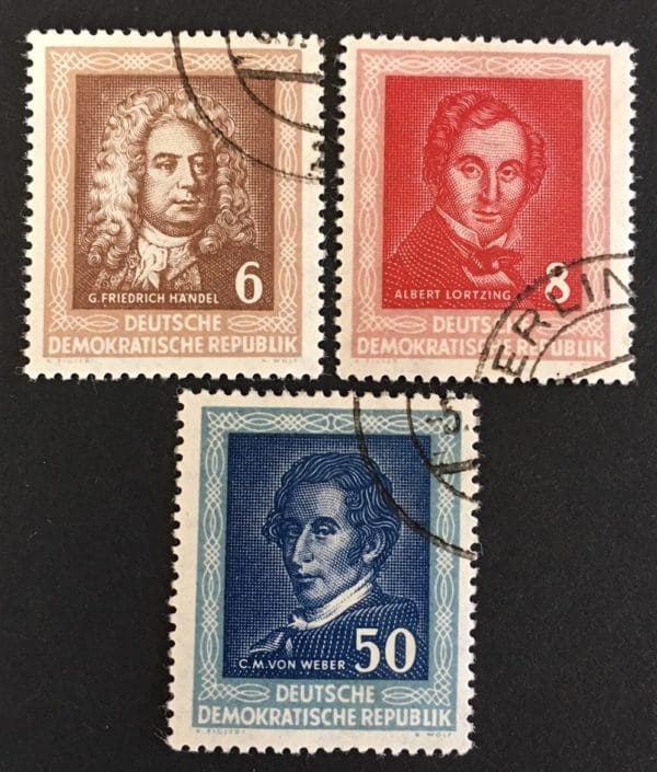 Germany DDR Scott # 100-102 Used