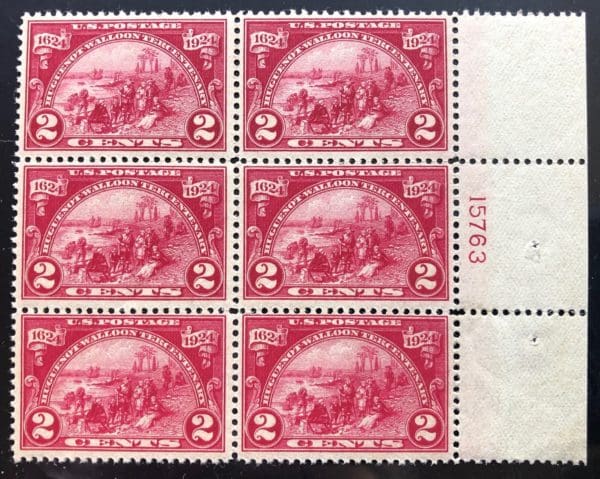 Scott # 615 Mint Never Hinged Plate Block