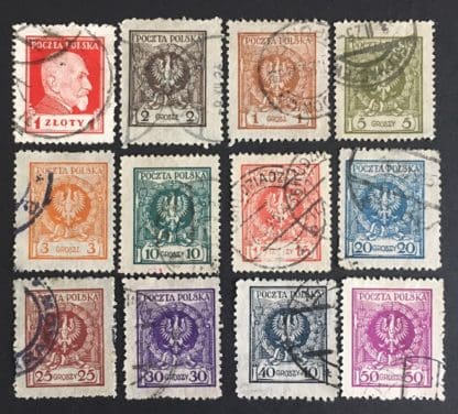 Poland Scott # 215-226 Used