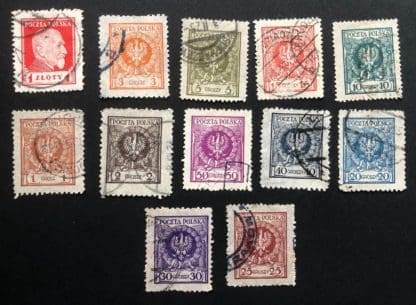 Poland Scott # 215-226 Used