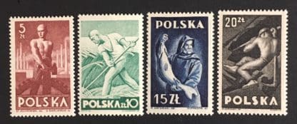 Poland Scott # 413-416 Mint Hinged