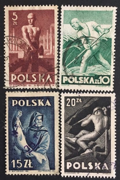 Poland Scott # 413-416 Used