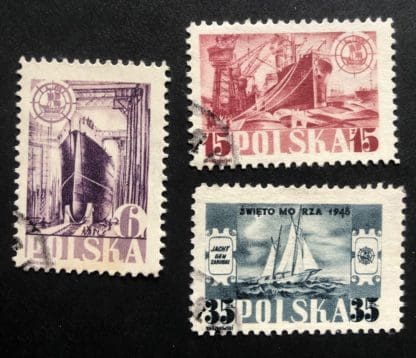 Poland Scott # 420-422 Used