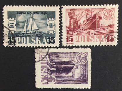 Poland Scott # 420-422 Used