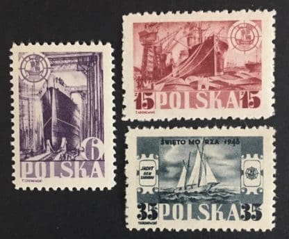 Poland Scott # 420-422 Mint Hinged