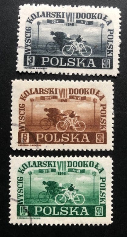 Poland Scott # 423-425 Used