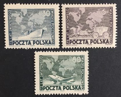 Poland Scott # 457-459 Mint Hinged