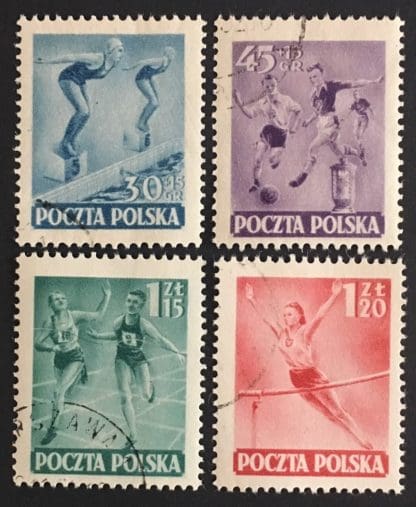 Poland Scott # 545-546//B75-B76 Used