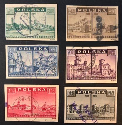 Poland Scott # 374-379 Used