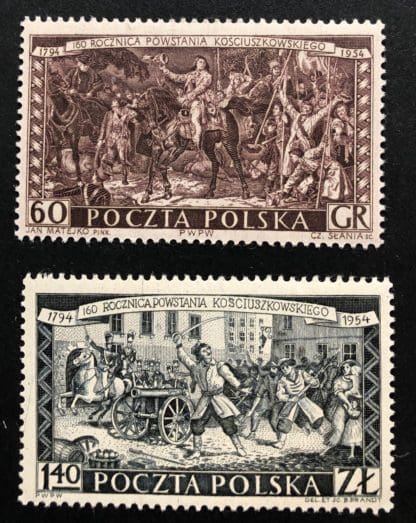 Poland Scott # 658-659 Mint Hinged