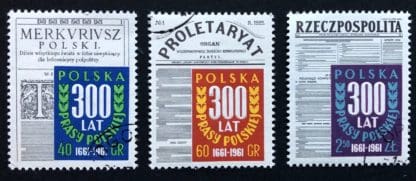 Poland Scott # 966-968 Used