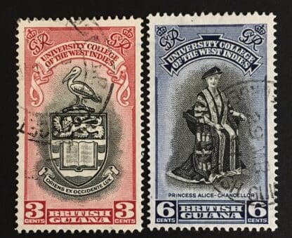 British Guiana Scott # 250-251 Used