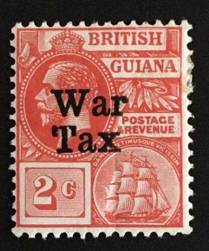 British Guiana Scott # MR 1 Mint Hinged