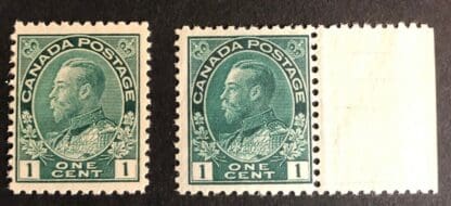 Canada Scott # 104,104b Mint Never Hinged