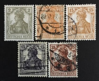 Germany Scott 96, 98-101 Used