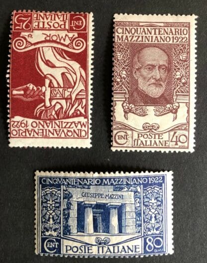 Italy Scott # 140-142 Mint Hinged