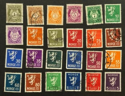 Norway Scott # 187-206 Used