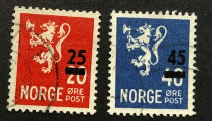 Norway Scott # 302-303 Used